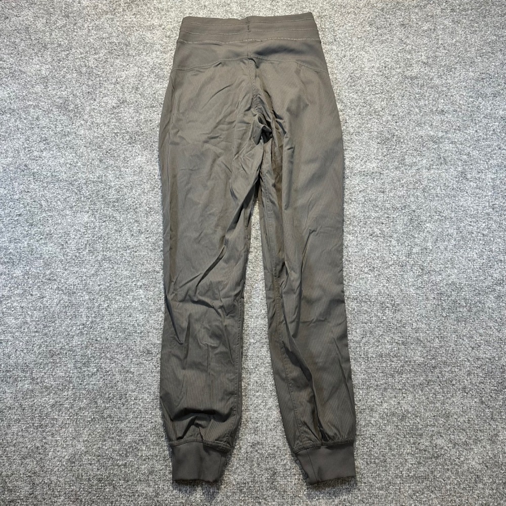 Lululemon Dance Studio Jogger Women 2 Grey Pinstripe Athleisure Yoga Pants - Picture 7 of 9